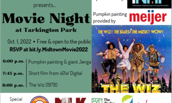 Movie Night at Tarkington Park presented by INHP: This Saturday, October 1