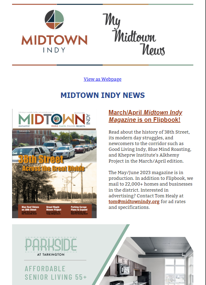 Beginning of My Midtown News email